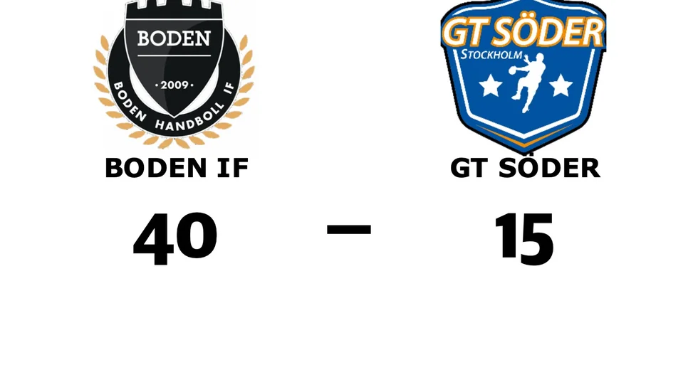 Boden Handboll IF vann mot GT Söder