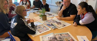Nyheter på schemat – särskolan läser Strengnäs Tidning: "Det mest intressanta är bilderna"