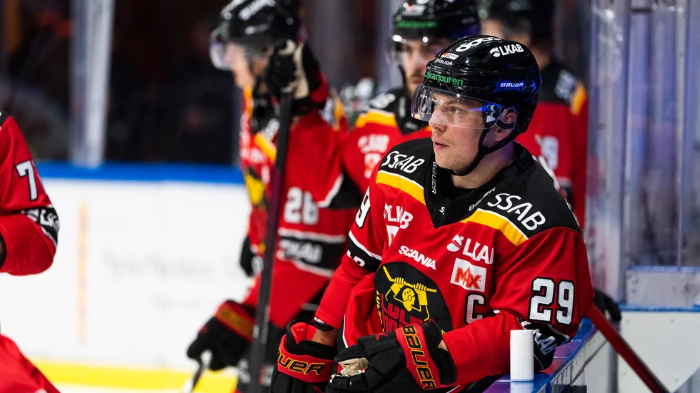 Erik Gustafsson var nöjd med lagets insats mot Färjestad.