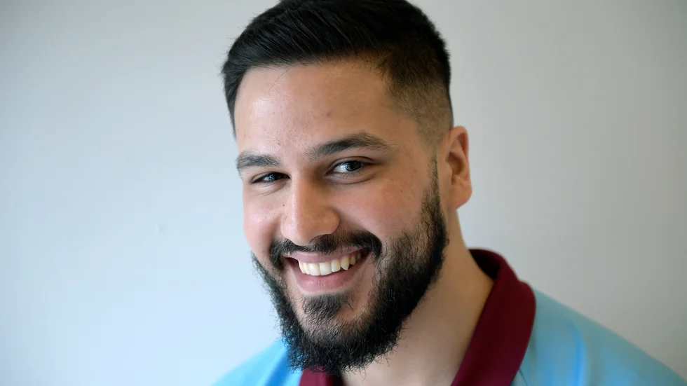 Mustafa Al-Mashhadani ska spela "kändispolisen" Khalid i den kommande säsongen av "Tunna blå linjen". Arkivbild.