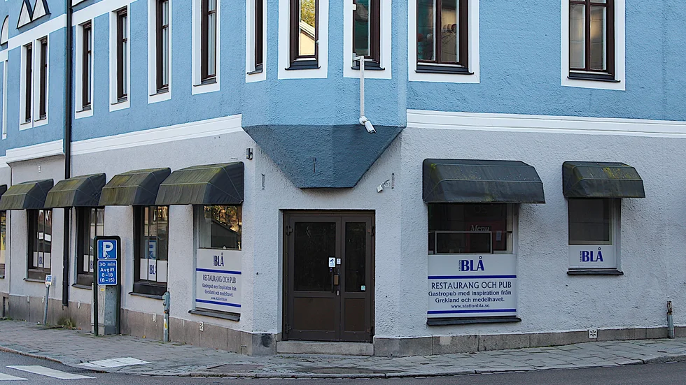 Restaurang Blå i hörnet av Kungsgatan och Klostergatan har försatts i konkurs.