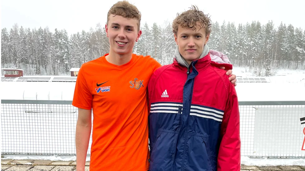 Målskyttarna Ruben Smith (2) och Leo Ahlin.