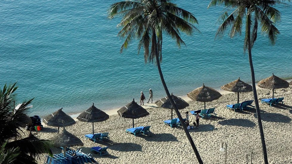 Turismen är en viktig inkomstkälla för Vietnam. Nu gör man sig redo att välkomna de första utländska besökarna efter pandemin till Phu Quoc, bilden är dock från en annan plats i Vietnam. Arkivbild.