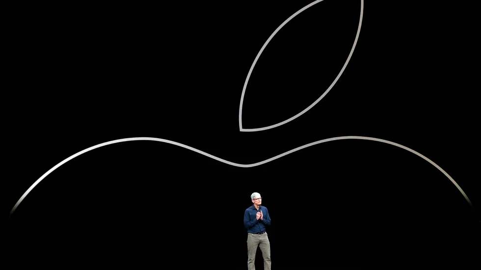 Elektronikjätten Apple, med vd Tim Cook, redovisade en kvartalsrapport som slog marknadens förväntningar på torsdagen. Arkivbild