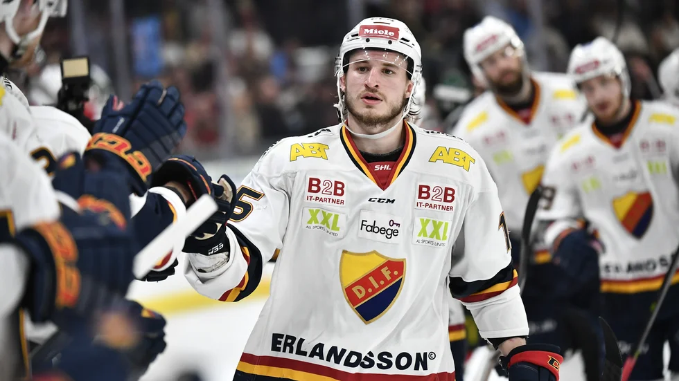 Jakob Lilja under en match med Djurgården 2019.