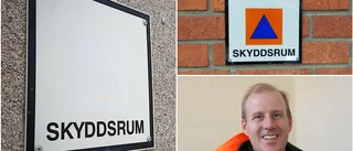 Symbolen på skyddsrumsskylten borta: "Vi har hemläxa att göra"