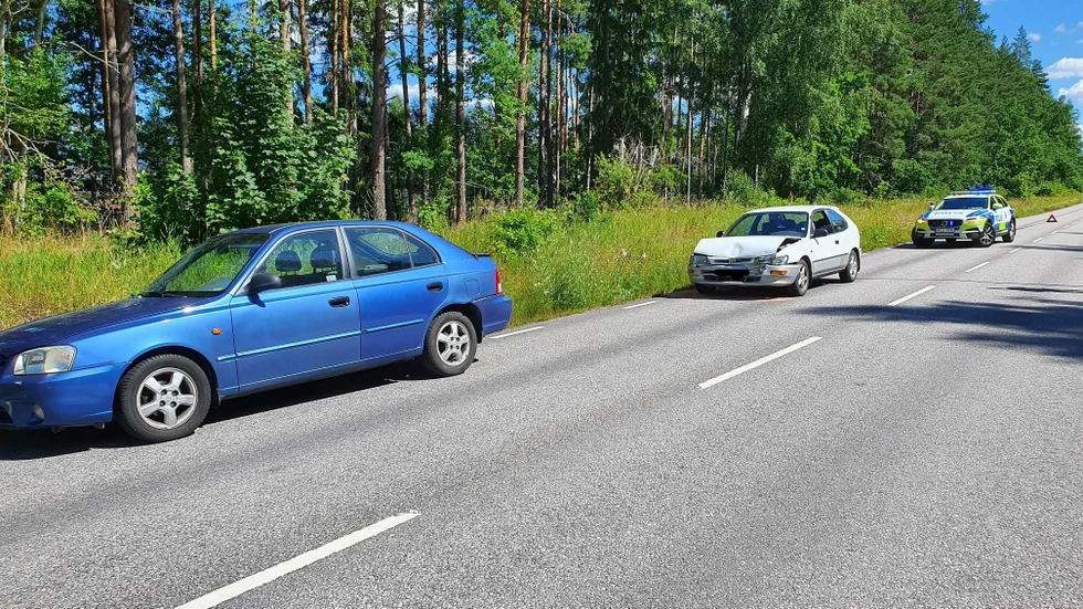 Olyckan inträffade i närheten av återvinningscentralen.