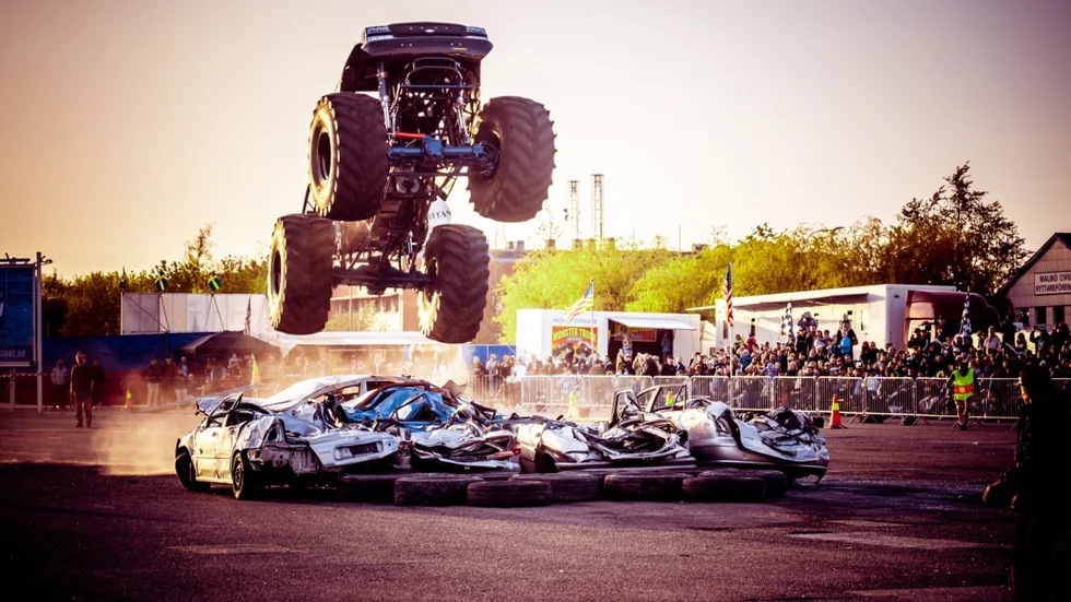Monstertruck stuntshow Team-Klaas i Malmö tidigare i år.