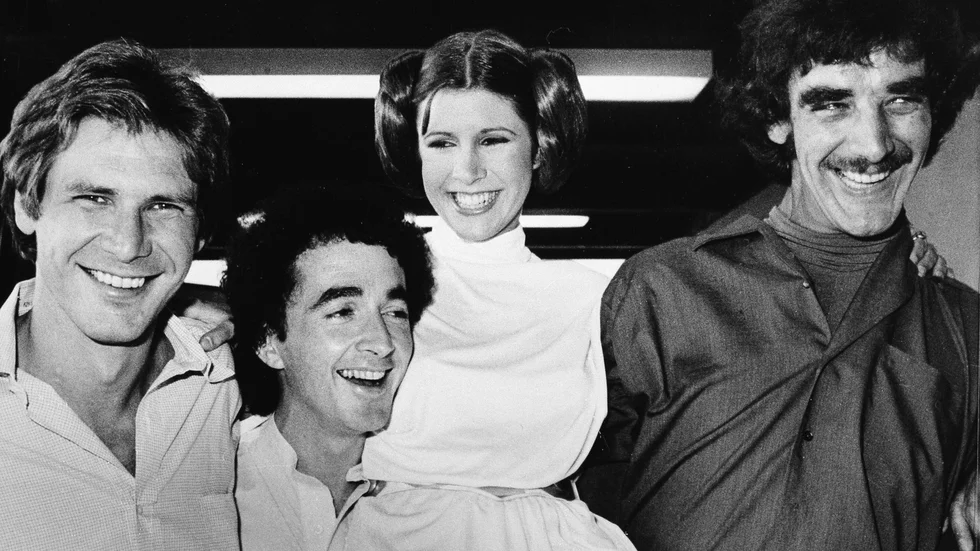 Harrison Fords rekvisitapistol från den första "Star wars"-filmen säljs på auktion. Arkivbild.