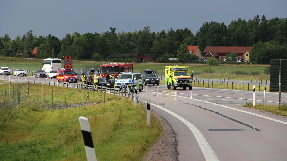 Olyckan inträffade ungefär klockan 16.20 på lördagen.