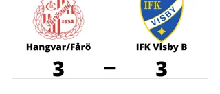 Hangvar/Fårö och IFK Visby B delade på poängen