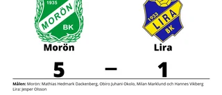 Morön tog kommandot från start mot Lira