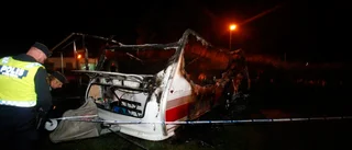 Man kraftigt brännskadad i husvagnsbrand på Vilsta camping