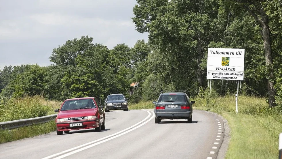 Väg 52 i närheten av Vialabadet.
