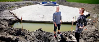 Vindkraftsföretaget bygger på strandskyddat område i Kafjärden