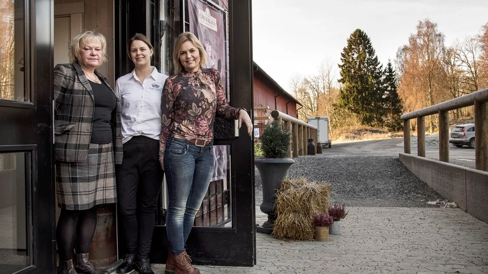 Kerstin Olsson, Hanna Carlsson och Hannah Larsson är drivkrafterna på Lida Gård.