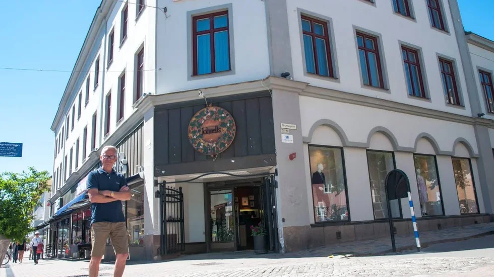 Stora hotellet sett från Västerlånggatan.