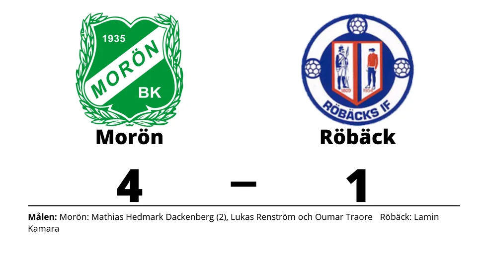 Morön BK vann mot Röbäcks IF