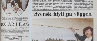 1990 100-åringen firar med fyrverkeri