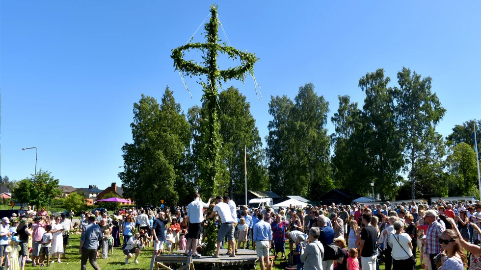 Midsommarstången i Bonnstan.