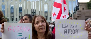 Massprotest i Georgien efter EU-besked