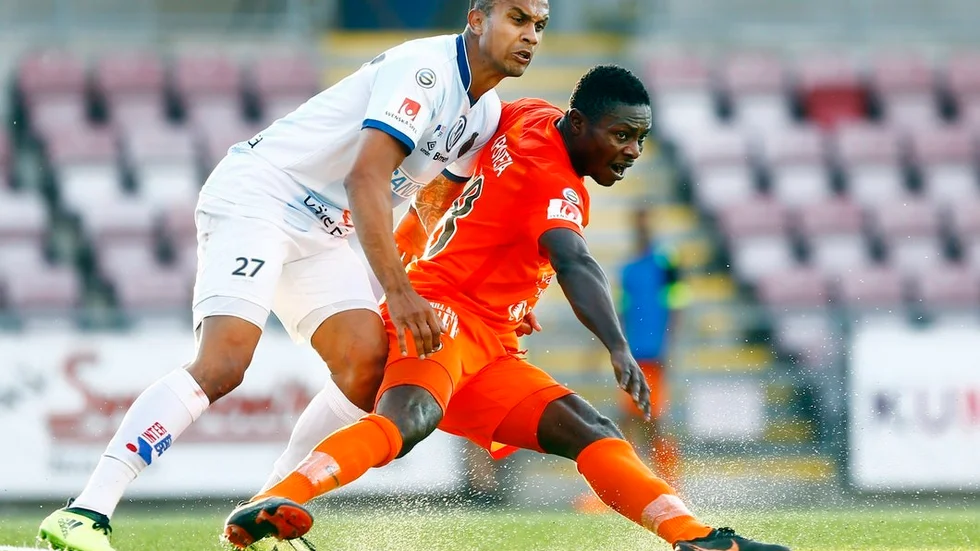 Oke Akpoveta gjorde ett mål men blev också utvisad i matchen.