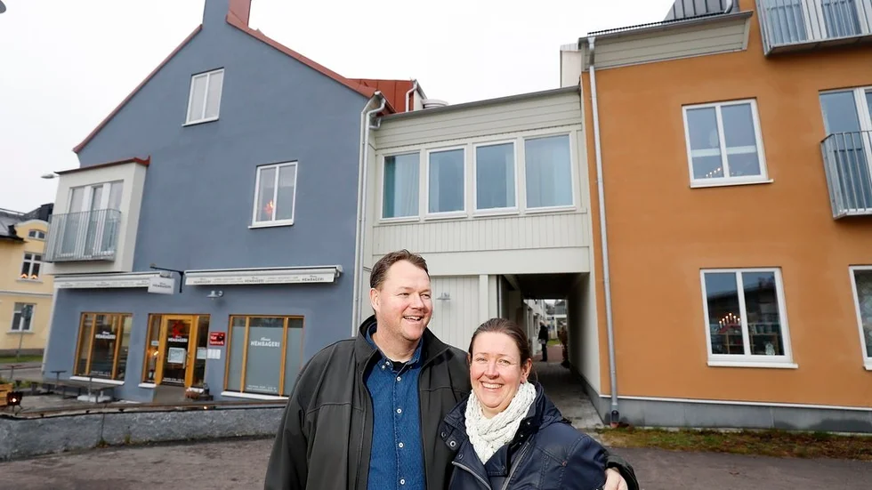 Bagarparet Anna och Robert Schweitz både arbetar och bor i kvarteret Stadsparken.