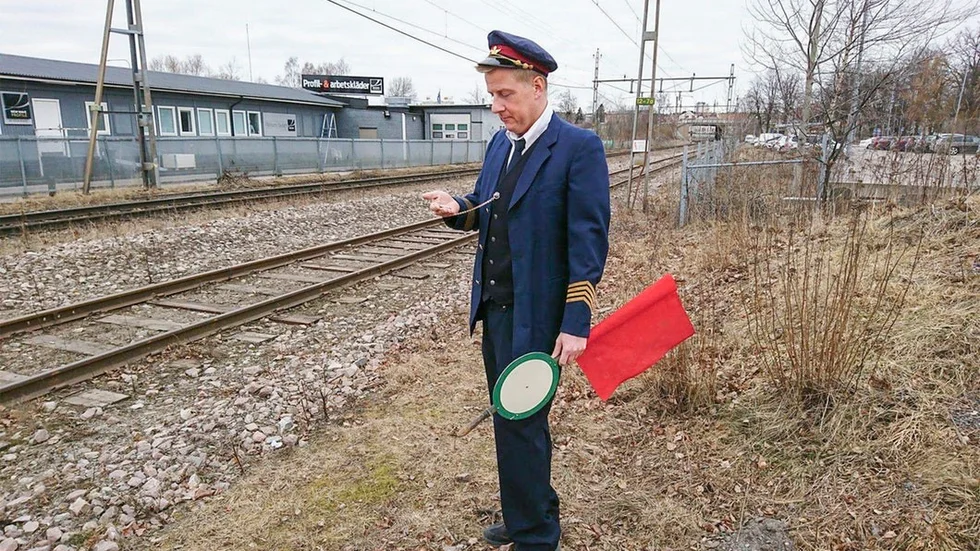 Mikael Däckfors, här som stins vid Nyköping södra, ett av de ställen där det kommer att genomföras arbeten vid spåret.