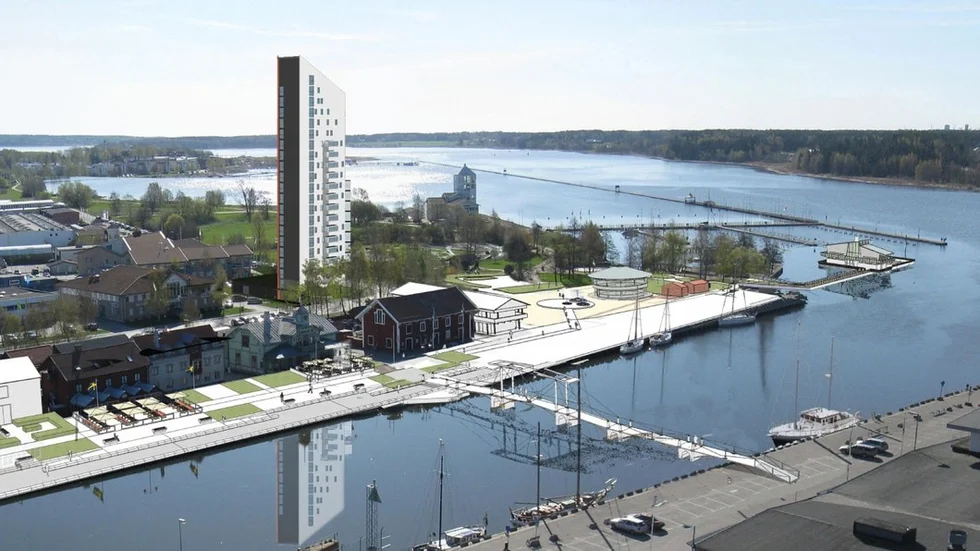 Så här är segelhuset planerat.