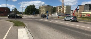 Nu börjar rondellbygget på Lennings väg