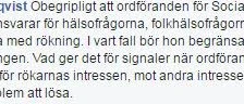Rökdebatten fortsätter: "Vad ger det för signaler?"