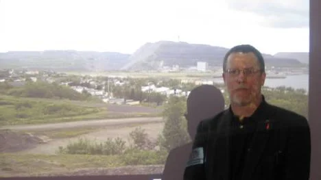 Lansmuseichefen Curt Persson föreläste om Kiruna.