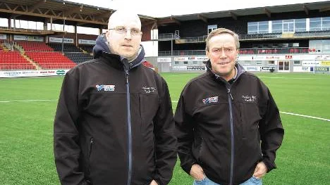 Jonas Larsson och Lars "Brolla" Svensson har varit ansvariga för BBK i sex dagar. I eftermiddag väntar ödesmatch mot botenkonkurenten Ersboda.
