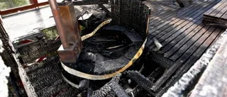 Brand i badtunna