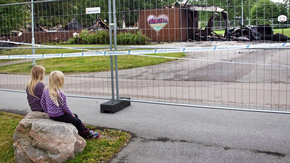 Nedbrunnet. Förra sommaren brann Allaktivitetshuset i Skäggetorp ner till grunden.