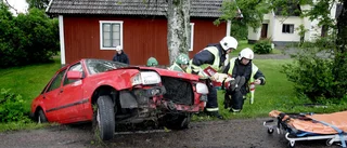En till sjukhus efter trafikolycka