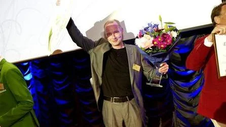 Johan Persson vid Venture Cup-finalen