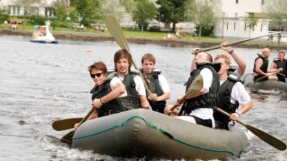 Bodens skidklubb tog hem segern i Kronroddens herrklass. De besegrade räddningstjänsten i finalen.                                                                     FOTO: Lena Leffler