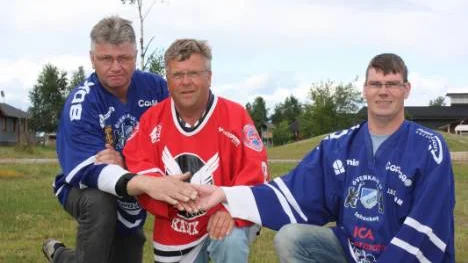 Äntligen samarbete mellan Kalix och Överkalix. Från vänster: Tord Larsson, Per-Agne Karlsson,  Ove Larsson.