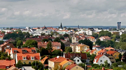 LINKÖPING 20110822
Skyline och vy över staden Linköping. 
Stadsvy, vy, stad, området Hejdegården, Linköpings domkyrka, Tornet, Värmeverket.
Bild Jeppe Gustafsson
