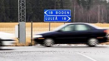 Boden och Luleå - en stad med väg 97 som binder ihop orterna är en gammal                             vision.FOTO: bengt-åke persson