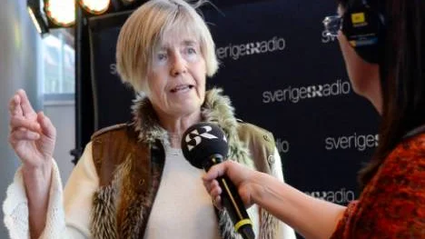 Sigrid Flensburg, före detta Eko-reporter, frågas ut av Radio Norrbottens Maria Lindgren.