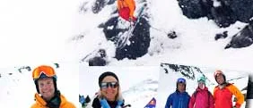 Hård kamp mellan extremskidåkare