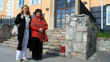 EU-parlamentarikern Cecilia Wikström (FP) träffade Sametingets styrelseordförande Ingrid Inga i Kiruna på fredagen.FOTO: Alexander Linder