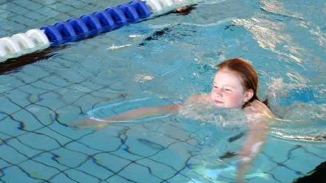 Julia Hermansson i aktion.