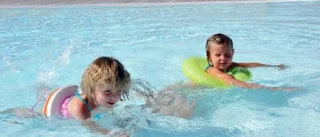Strandängsbadet är välbesökt
