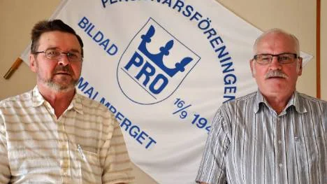 Undertext på Nordnytts nyhetssändningar. De vill PRO Malmberget ha för att även de med nedsatt hörsel ska kunna tillgodogöra sig de regionala nyheterna. Sören Engelmark och Erland Söderberg står bakom en skrivelse till Sveriges television. FOTO: Maria Ödalen