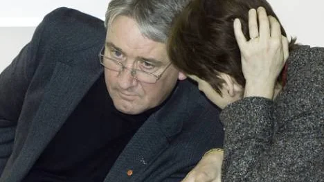 Kent Ögren och landstingsdirektör Elisabeth Holmgren.