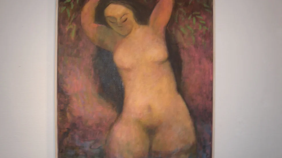 "La femme". Kvinnan är frekvent motiv i Stellan Ekegrens måleri.