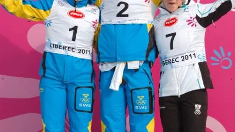 På pallen igen. Sofia Henriksson (silver) och Stina Nilsson tog guld.